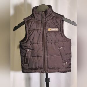 Timberland Dark Brown Quilted Vest